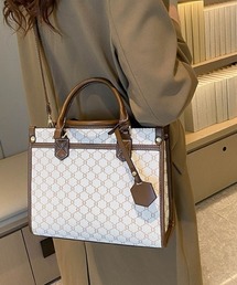 【MAISON BREEZE】型押しPUレザー2WAYスクエアショルダーバッグ KNF