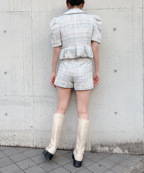 lilLilly（リルリリー）の「ファンシーツイードジャケット（テーラードジャケット・レディース・マルチ・FREE）」の7枚目の写真