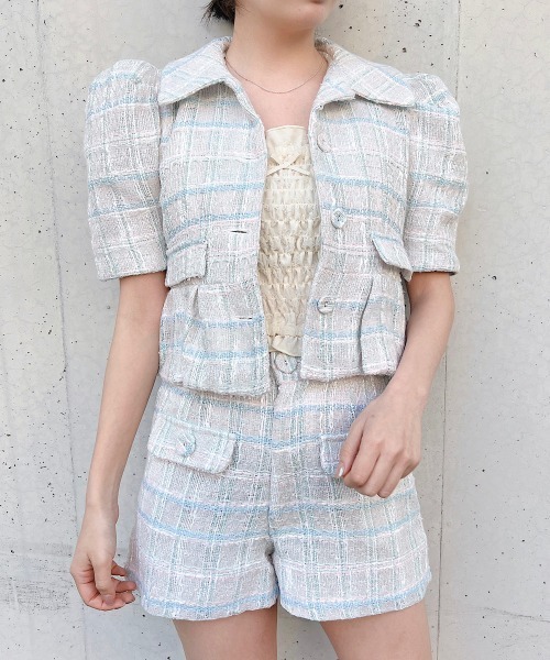 lilLilly（リルリリー）の「ファンシーツイードジャケット（テーラードジャケット・レディース・マルチ・FREE）」の10枚目の写真