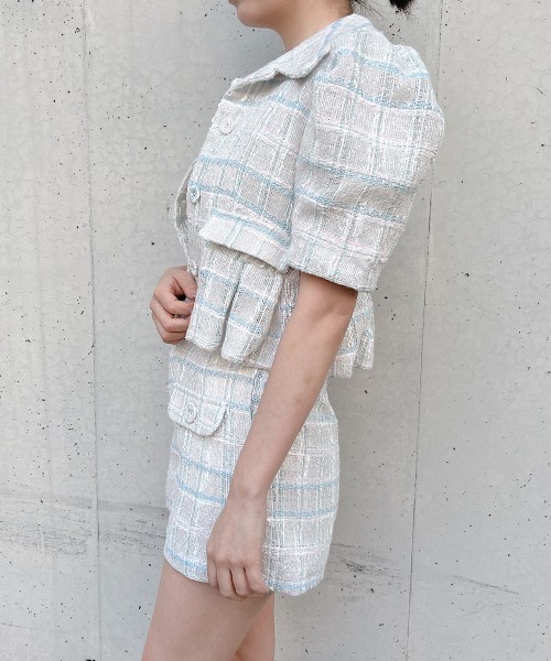 lilLilly（リルリリー）の「ファンシーツイードジャケット（テーラードジャケット・レディース・マルチ・FREE）」の11枚目の写真