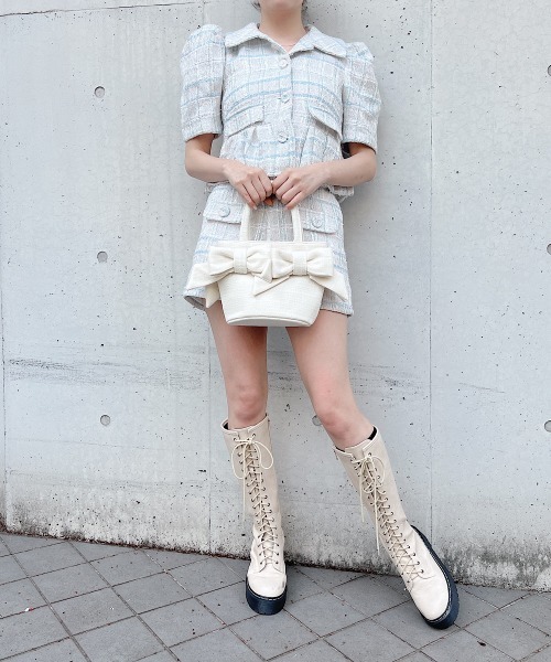 lilLilly（リルリリー）の「ファンシーツイードジャケット（テーラードジャケット・レディース・マルチ・FREE）」の16枚目の写真