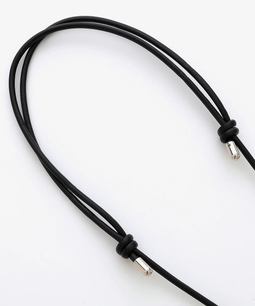 And A（アンドエー）の「ITTI イッチ / HERRIE PHONE STRING / RAPTO ヘリー ホーンストリング スマホショルダー レザーストラップ /  ITTI-GOODS-050-A（スマホグッズ・メンズ・ブラック・FREE）」の4枚目の写真