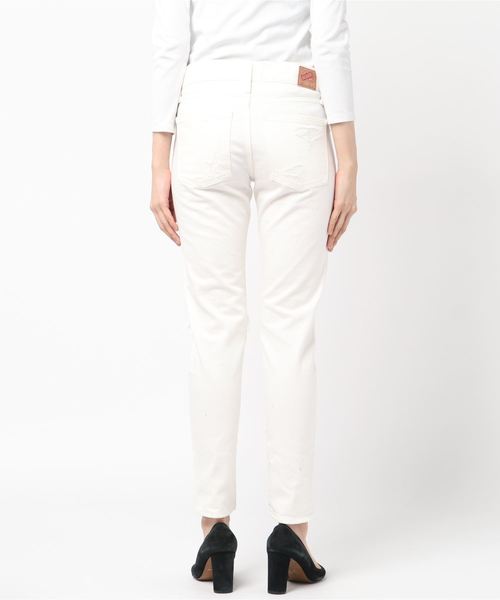 Denime（ドゥニーム）の「【MadeInJapan】CLASH WHITE DENIM STRAIGHT PANTS/クラッシュホワイトデニムパンツ（デニムパンツ・レディース・ホワイト・X-SMALL/SMALL/MEDIUM）」の3枚目の写真