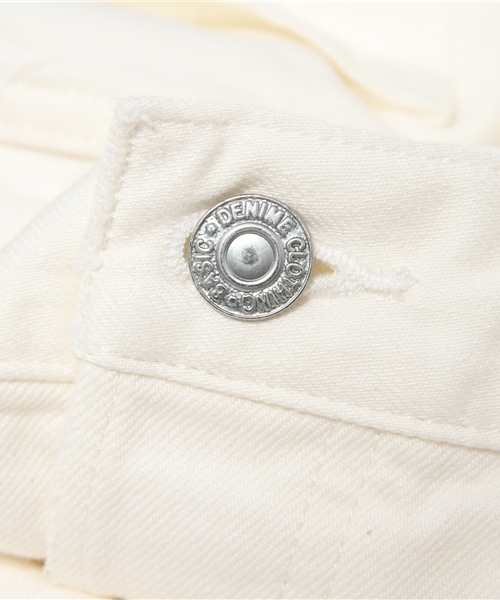 Denime（ドゥニーム）の「【MadeInJapan】CLASH WHITE DENIM STRAIGHT PANTS/クラッシュホワイトデニムパンツ（デニムパンツ・レディース・ホワイト・X-SMALL/SMALL/MEDIUM）」の5枚目の写真