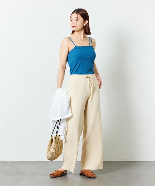 FREAK'S STORE（フリークスストア）の「【限定展開】テレコリブカップ付キャミソール（キャミソール・レディース・ブラック/モカ/ナチュラル/ブルー・ﾌﾘ-）」の19枚目の写真