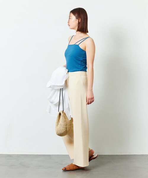 FREAK'S STORE（フリークスストア）の「【限定展開】テレコリブカップ付キャミソール（キャミソール・レディース・ブラック/モカ/ナチュラル/ブルー・ﾌﾘ-）」の20枚目の写真