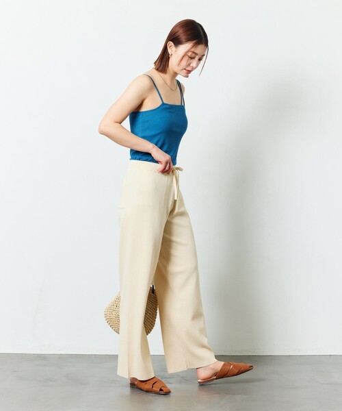 FREAK'S STORE（フリークスストア）の「【限定展開】テレコリブカップ付キャミソール（キャミソール・レディース・ブラック/モカ/ナチュラル/ブルー・ﾌﾘ-）」の22枚目の写真