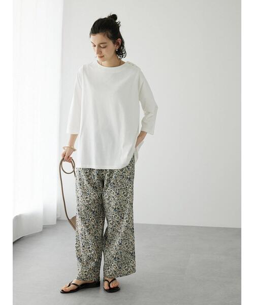 CRAFT STANDARD BOUTIQUE（クラフトスタンダードブティック）の「フレアーラインプルオーバー　◆（Tシャツ/カットソー・レディース・ホワイト/グリーン/ネイビー・FREE）」の14枚目の写真