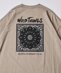 FREAK'S STORE | 【限定展開】WILD THINGS×FREAK'S STORE/ワイルドシングス 別注 ビッグシルエット バンダナ柄 バックプリントTシャツ(Tシャツ/カットソー)