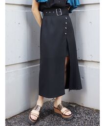 MURUA | 【MURUA×dazzlin】アシメプリーツラップスカート(スカート)