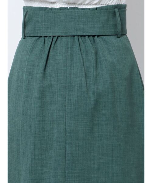 MURUA（ムルーア）の「アシメプリーツラップスカート（スカート・レディース・アイボリー/ブラック/グリーン・1/2）」の18枚目の写真