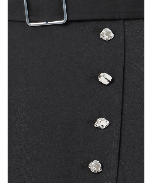 MURUA（ムルーア）の「アシメプリーツラップスカート（スカート・レディース・アイボリー/ブラック/グリーン・1/2）」の21枚目の写真