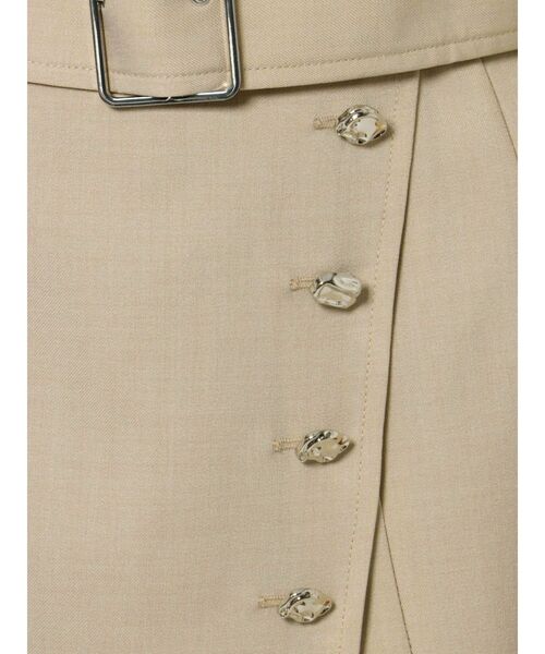 MURUA（ムルーア）の「アシメプリーツラップスカート（スカート・レディース・アイボリー/ブラック/グリーン・1/2）」の22枚目の写真