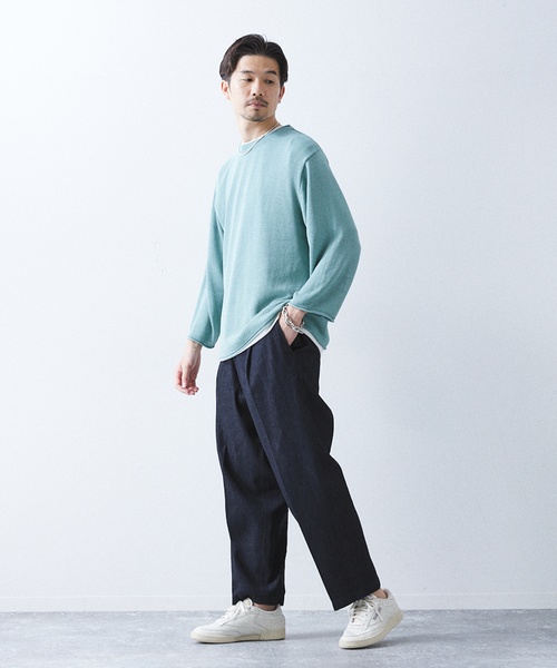 allery(アレリー)の「【allery / アレリ―】"リラックス" DENIM SLACKS(デニムパンツ・メンズ・ホワイト/ブルー系その他/ブルー・SMALL/MEDIUM/LARGE)」の10枚目の写真
