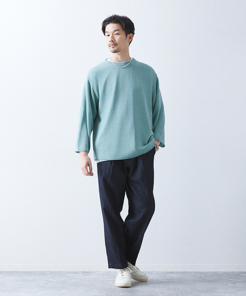 allery(アレリー)の「【allery / アレリ―】"リラックス" DENIM SLACKS(デニムパンツ・メンズ・ホワイト/ブルー系その他/ブルー・SMALL/MEDIUM/LARGE)」の5枚目の写真