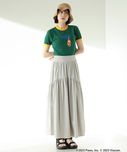 Ray BEAMS(レイビームス)の「GARFIELD / リンガー Tシャツ(Tシャツ/カットソー・レディース・レッド/グリーン/ネイビー・ONE SIZE)」の13枚目の写真