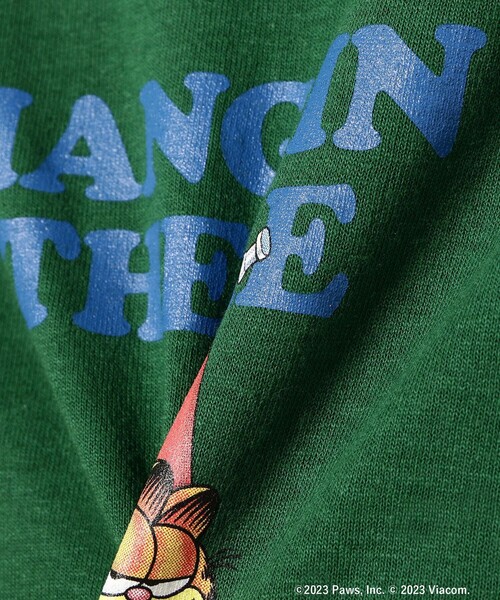 Ray BEAMS(レイビームス)の「GARFIELD / リンガー Tシャツ(Tシャツ/カットソー・レディース・レッド/グリーン/ネイビー・ONE SIZE)」の16枚目の写真