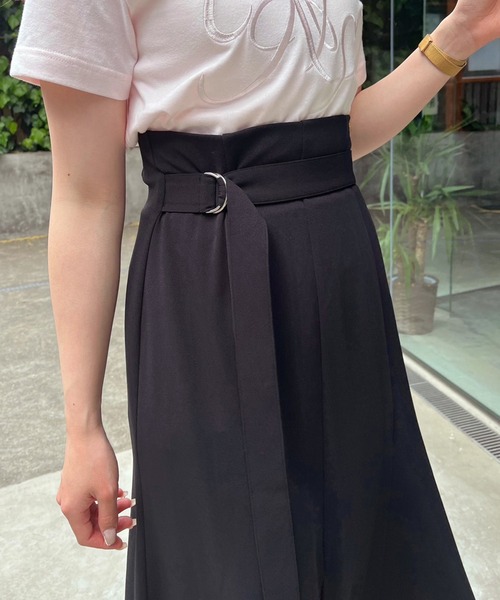 one after another NICE CLAUP(ワンアフターアナザーナイスクラップ)の「着心地がらく。フロントスリットマーメイドスカート(スカート・レディース・グレー/ブラック/アイボリー/ピンク・SMALL/MEDIUM)」の17枚目の写真