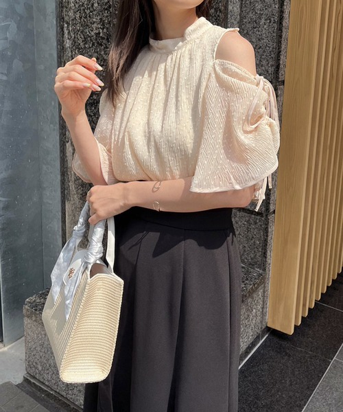 one after another NICE CLAUP(ワンアフターアナザーナイスクラップ)の「着心地がらく。フロントスリットマーメイドスカート(スカート・レディース・グレー/ブラック/アイボリー/ピンク・SMALL/MEDIUM)」の10枚目の写真