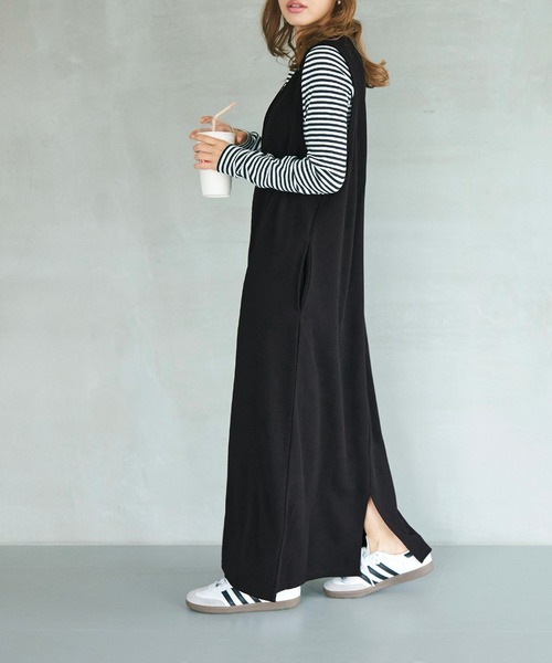 ☆長袖☆Vネック エンボス ロング丈 ワンピース パーティ ドレス 2色】☆長袖☆Vネック ロング丈 ワンピース パーティ ドレス
