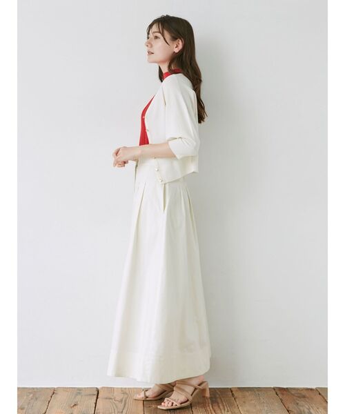 LAGUNAMOON（ラグナムーン）の「ゴールドボタンドルマンニットカーディガン（カーディガン/ボレロ・レディース・ネイビー/レッド/ホワイト・FREE）」の12枚目の写真