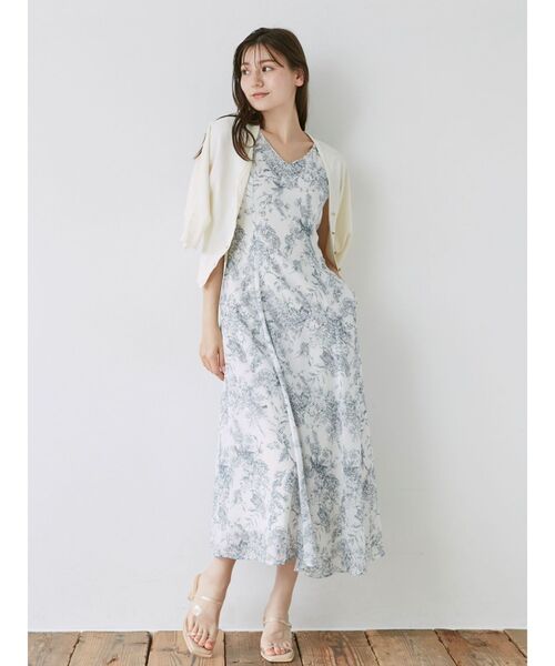 LAGUNAMOON（ラグナムーン）の「ゴールドボタンドルマンニットカーディガン（カーディガン/ボレロ・レディース・ネイビー/レッド/ホワイト・FREE）」の14枚目の写真