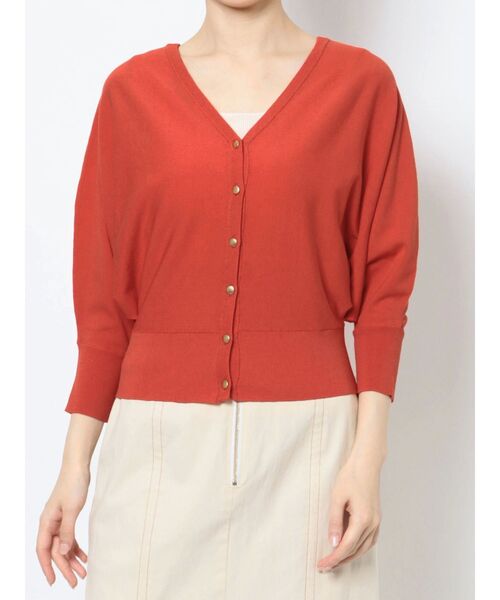 LAGUNAMOON（ラグナムーン）の「ゴールドボタンドルマンニットカーディガン（カーディガン/ボレロ・レディース・ネイビー/レッド/ホワイト・FREE）」の22枚目の写真