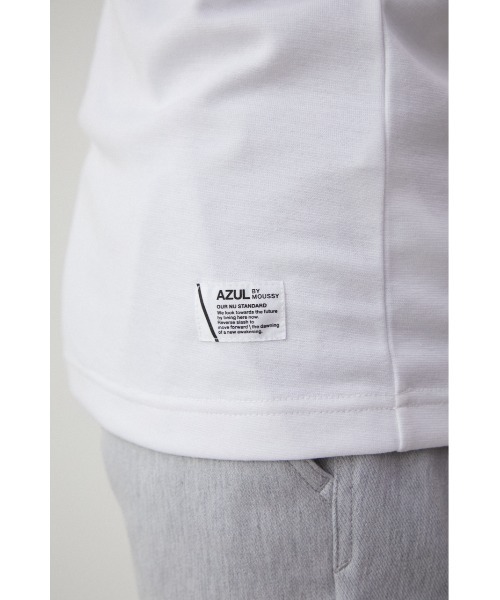 AZUL by moussy（アズールバイマウジー）の「MILANO RIB TANK TOP/ミラノリブタンクトップ（タンクトップ・メンズ・ブラック/ホワイト・MEDIUM/LARGE）」の11枚目の写真