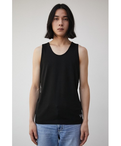AZUL by moussy（アズールバイマウジー）の「MILANO RIB TANK TOP/ミラノリブタンクトップ（タンクトップ・メンズ・ブラック/ホワイト・MEDIUM/LARGE）」の15枚目の写真