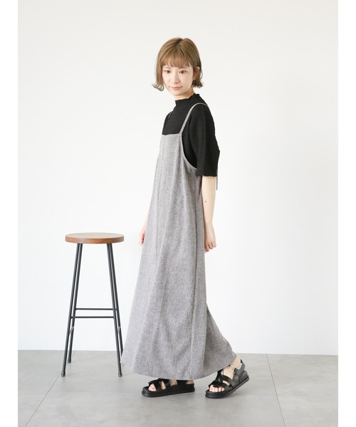Samansa Mos2 blue(サマンサモスモスブルー)の「ふくれジャカードボトルネックTシャツ(Tシャツ/カットソー・レディース・ブラック/イエロー/キナリ・MEDIUM/LARGE)」の13枚目の写真