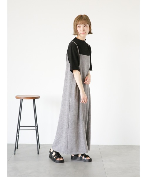 Samansa Mos2 blue(サマンサモスモスブルー)の「ふくれジャカードボトルネックTシャツ(Tシャツ/カットソー・レディース・ブラック/イエロー/キナリ・MEDIUM/LARGE)」の11枚目の写真
