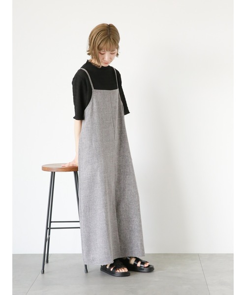 Samansa Mos2 blue(サマンサモスモスブルー)の「ふくれジャカードボトルネックTシャツ(Tシャツ/カットソー・レディース・ブラック/イエロー/キナリ・MEDIUM/LARGE)」の10枚目の写真