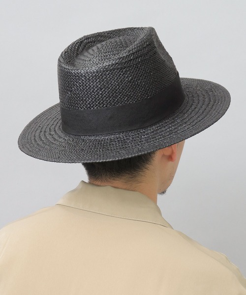 ReqHatter（レックハッター）の「ペーパー フラット ワイドブリム 中折れハット（ハット・メンズ・ブラック/ベージュ・FREE）」の9枚目の写真