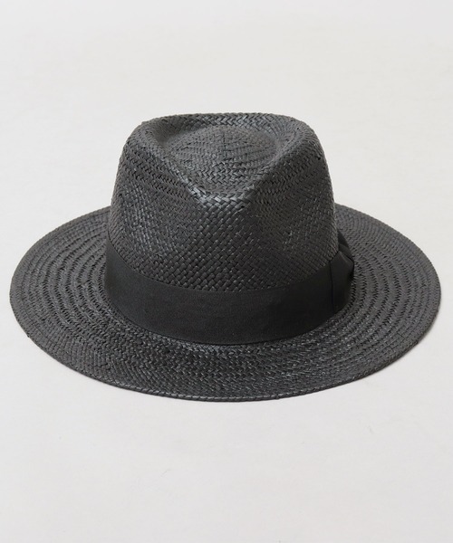 ReqHatter（レックハッター）の「ペーパー フラット ワイドブリム 中折れハット（ハット・メンズ・ブラック/ベージュ・FREE）」の8枚目の写真