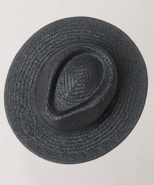 ReqHatter（レックハッター）の「ペーパー フラット ワイドブリム 中折れハット（ハット・メンズ・ブラック/ベージュ・FREE）」の5枚目の写真