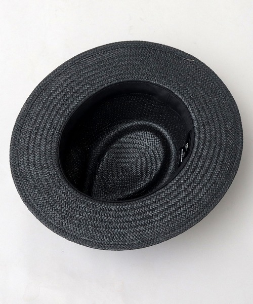 ReqHatter（レックハッター）の「ペーパー フラット ワイドブリム 中折れハット（ハット・メンズ・ブラック/ベージュ・FREE）」の4枚目の写真