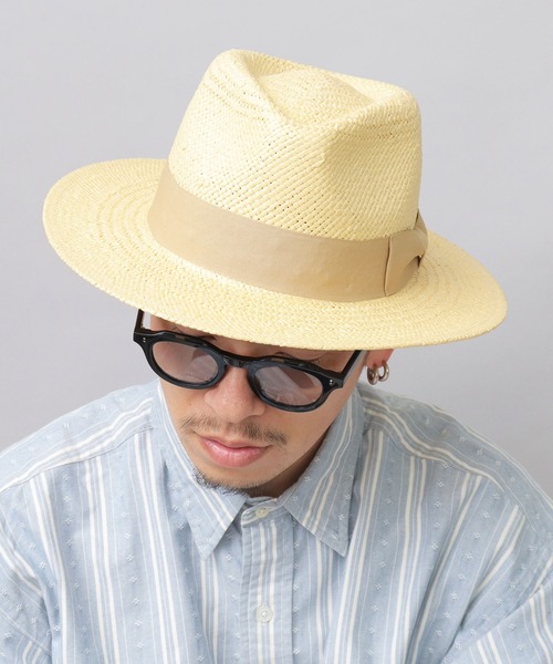 ReqHatter（レックハッター）の「ペーパー フラット ワイドブリム 中折れハット（ハット・メンズ・ブラック/ベージュ・FREE）」の13枚目の写真