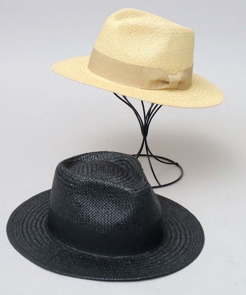 ReqHatter（レックハッター）の「ペーパー フラット ワイドブリム 中折れハット（ハット・メンズ・ブラック/ベージュ・FREE）」の14枚目の写真