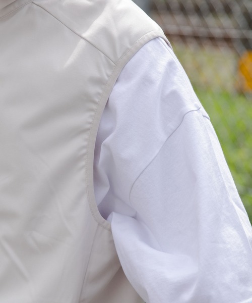 WEGO（ウィゴー）の「WEGO/【セットアップ対応】TECH VEST（ベスト・メンズ・ブラック/ライトグレー・FREE）」の18枚目の写真