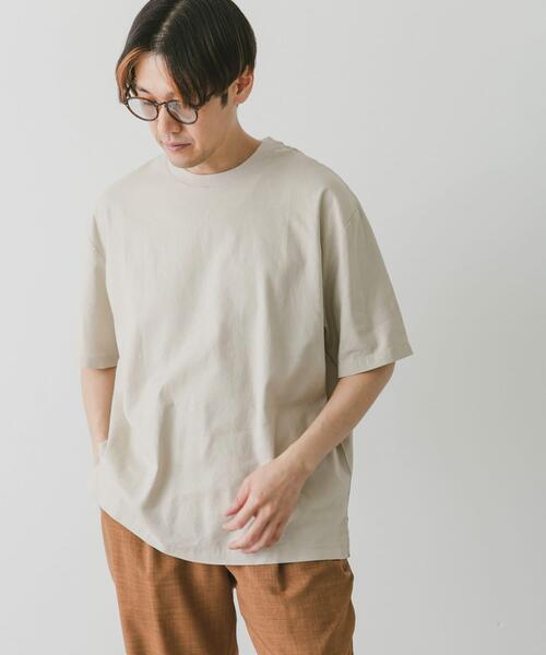 URBAN RESEARCH DOORS(アーバンリサーチドアーズ)の「ストレッチリネンショートスリーブTシャツ(Tシャツ/カットソー・メンズ・ブラック/ブルー/オリーブ/イエロー/アイボリー・MEDIUM/LARGE/X-LARGE)」の7枚目の写真