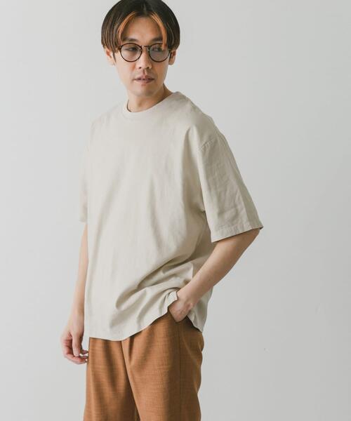 URBAN RESEARCH DOORS(アーバンリサーチドアーズ)の「ストレッチリネンショートスリーブTシャツ(Tシャツ/カットソー・メンズ・ブラック/ブルー/オリーブ/イエロー/アイボリー・MEDIUM/LARGE/X-LARGE)」の8枚目の写真
