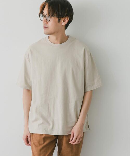 URBAN RESEARCH DOORS(アーバンリサーチドアーズ)の「ストレッチリネンショートスリーブTシャツ(Tシャツ/カットソー・メンズ・ブラック/ブルー/オリーブ/イエロー/アイボリー・MEDIUM/LARGE/X-LARGE)」の9枚目の写真