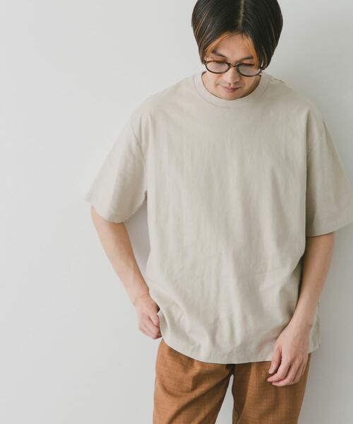 URBAN RESEARCH DOORS(アーバンリサーチドアーズ)の「ストレッチリネンショートスリーブTシャツ(Tシャツ/カットソー・メンズ・ブラック/ブルー/オリーブ/イエロー/アイボリー・MEDIUM/LARGE/X-LARGE)」の10枚目の写真