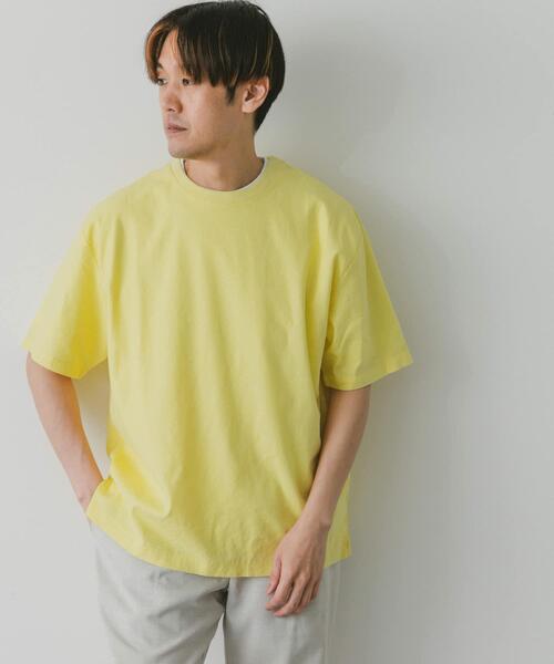 URBAN RESEARCH DOORS(アーバンリサーチドアーズ)の「ストレッチリネンショートスリーブTシャツ(Tシャツ/カットソー・メンズ・ブラック/ブルー/オリーブ/イエロー/アイボリー・MEDIUM/LARGE/X-LARGE)」の17枚目の写真