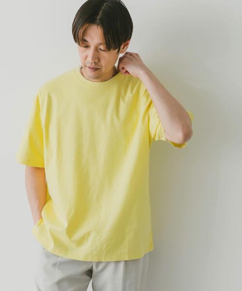 URBAN RESEARCH DOORS(アーバンリサーチドアーズ)の「ストレッチリネンショートスリーブTシャツ(Tシャツ/カットソー・メンズ・ブラック/ブルー/オリーブ/イエロー/アイボリー・MEDIUM/LARGE/X-LARGE)」の18枚目の写真