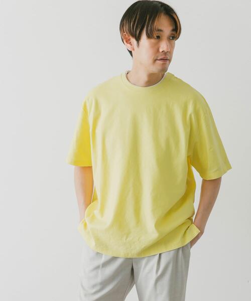 URBAN RESEARCH DOORS(アーバンリサーチドアーズ)の「ストレッチリネンショートスリーブTシャツ(Tシャツ/カットソー・メンズ・ブラック/ブルー/オリーブ/イエロー/アイボリー・MEDIUM/LARGE/X-LARGE)」の20枚目の写真