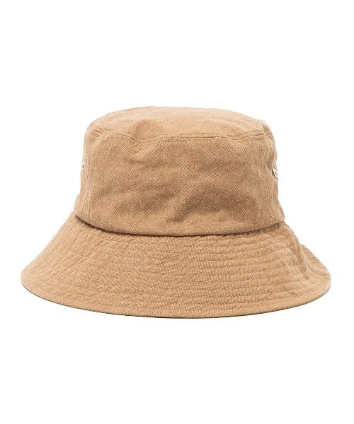 hobo(ホーボー)の「【hobo / ホーボー】BUCKET HAT COTTON CANVAS VINTAGE WASH(ハット・メンズ・ブラック/キャメル・FREE)」の5枚目の写真