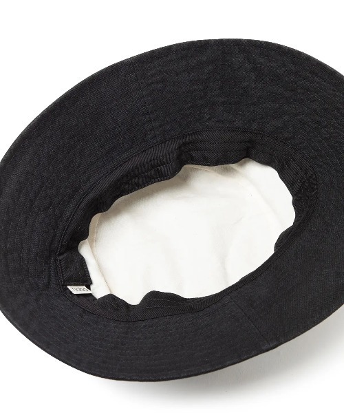 hobo(ホーボー)の「【hobo / ホーボー】BUCKET HAT COTTON CANVAS VINTAGE WASH(ハット・メンズ・ブラック/キャメル・FREE)」の8枚目の写真
