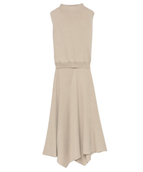 anuans（アニュアンス）の「アシンメトリースカートニットセットアップ  