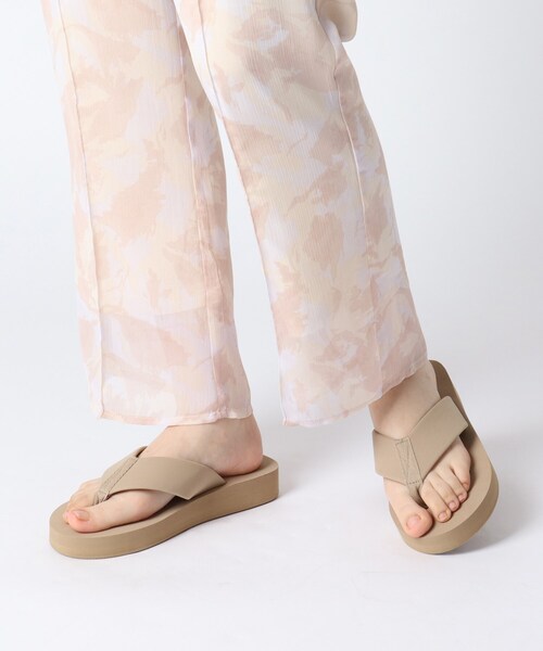 ESPERANZA（エスペランサ）の「メッセージトングビーサン（サンダル・レディース・ブラック系8/ベージュ系8・S/M/L/LL）」の9枚目の写真
